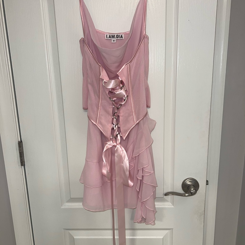 I.AM.GIA Pink Ruffle Dress